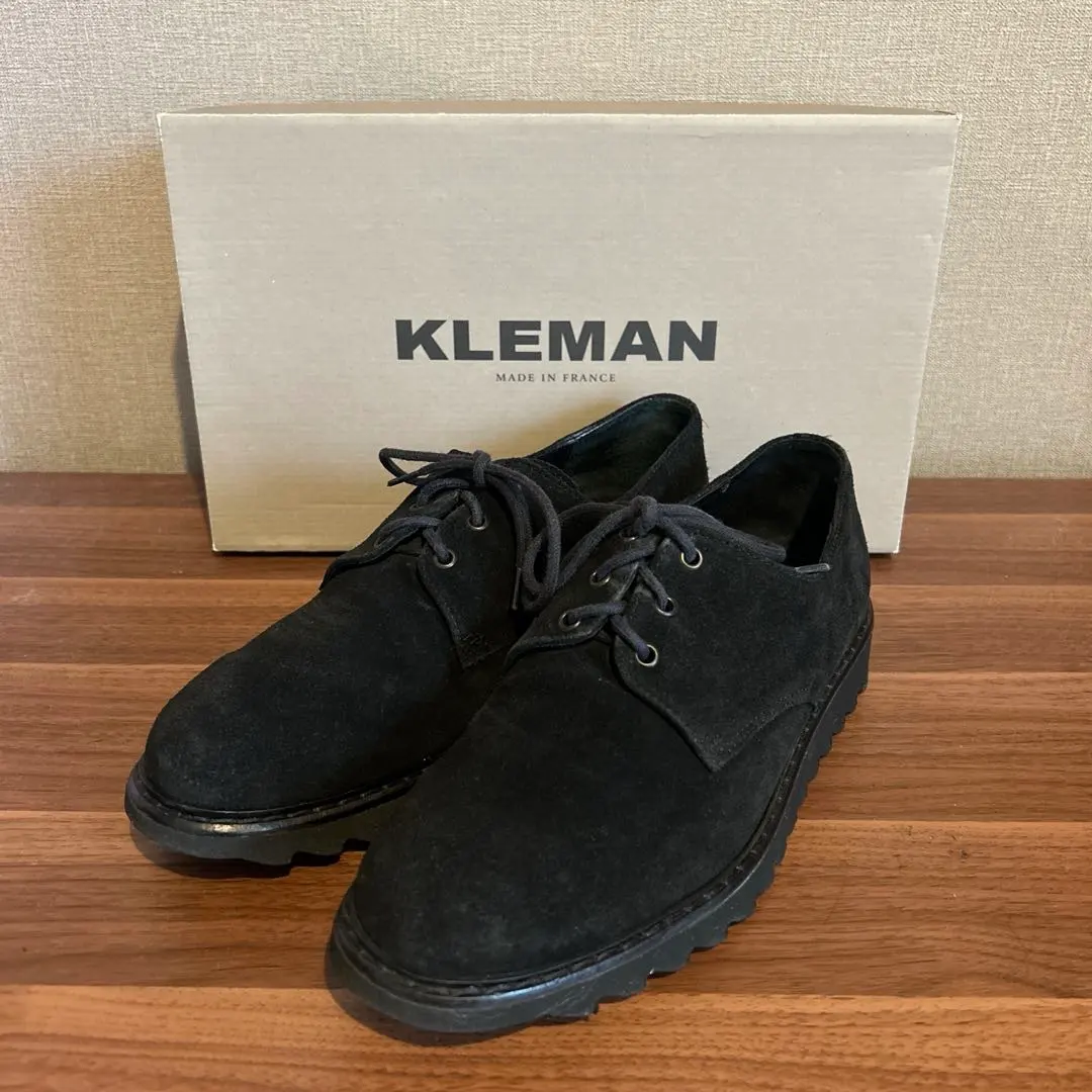 Thumbnail of KLEMAN LINO V4 Suede Leather Shoes 41 Black