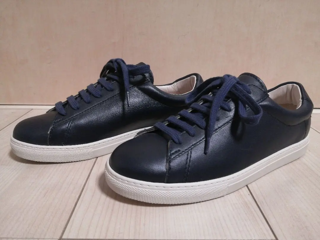 Thumbnail of Unused 【Zespa】 Zespa Genuine Leather Sneakers 36 Navy 23.0cm
