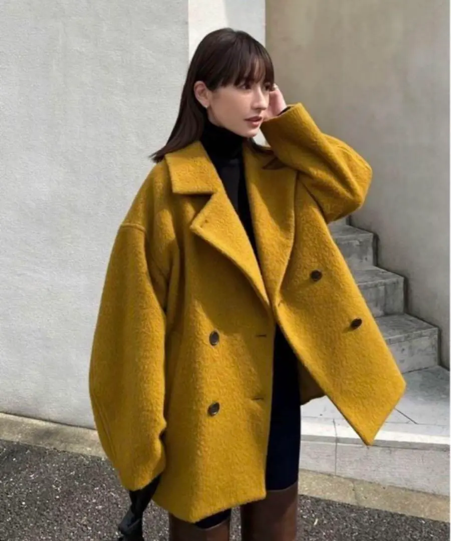 週末限定値下げ~CLANE OVER LINE DOUBLE COAT-NAVY 2025年最新】over line double coatの人気アイテム - メルカリ