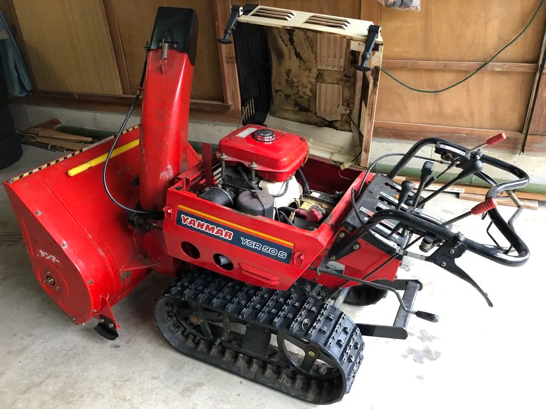 ヤンマー除雪機　セル付　実動富山、石川、金沢 富山 ヤナセ 美品 中古 除雪機 8-9G スノースロワー 除雪幅800