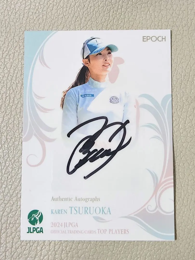 鶴岡果恋 EPOCH 2022 JLPGA 女子プロゴルフ TOP PLAYERS 直筆