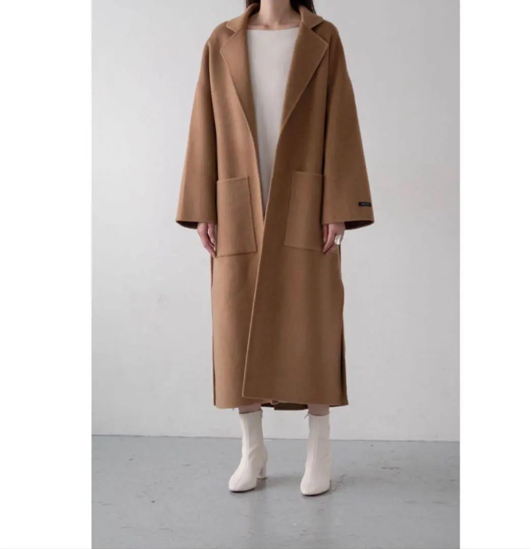 na.e 後背打褶大衣 的縮圖