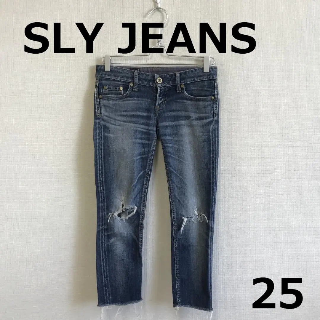 Thumbnail of Final C0918A14 【SLY JEANS】 Low Rise Damaged Denim