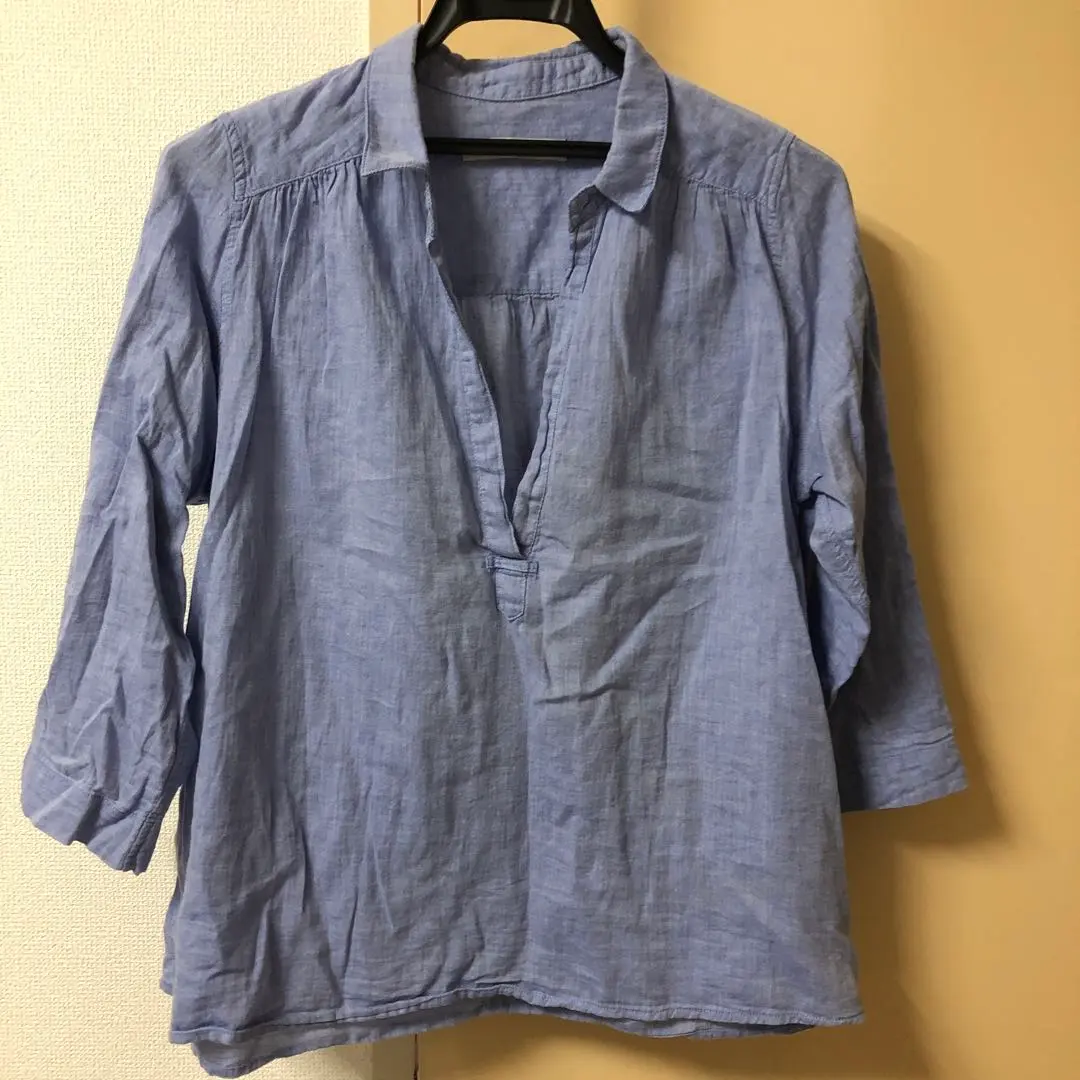 Thumbnail of [Final Price] shuca Herringbone Shirt M Blue