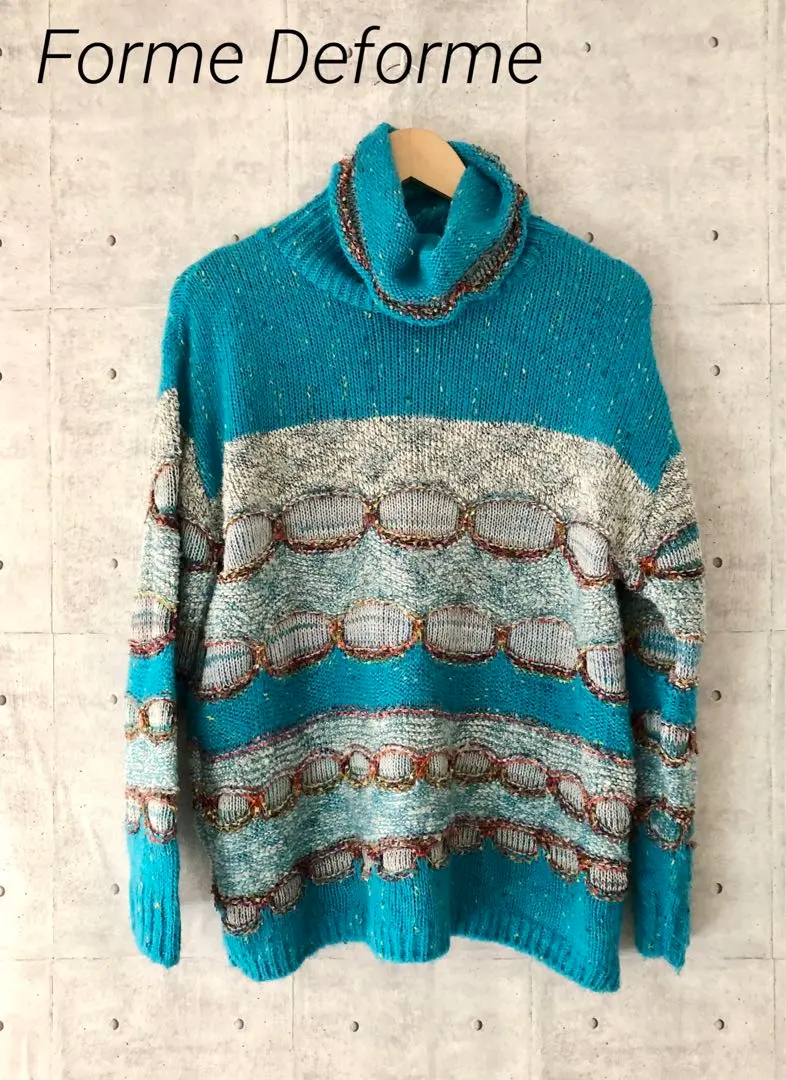 Thumbnail of Forme Deforme Turtle Neck Pullover, Blue