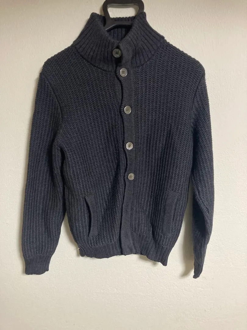 Thumbnail of ZANONE Dark Gray Ribbed Cardigan