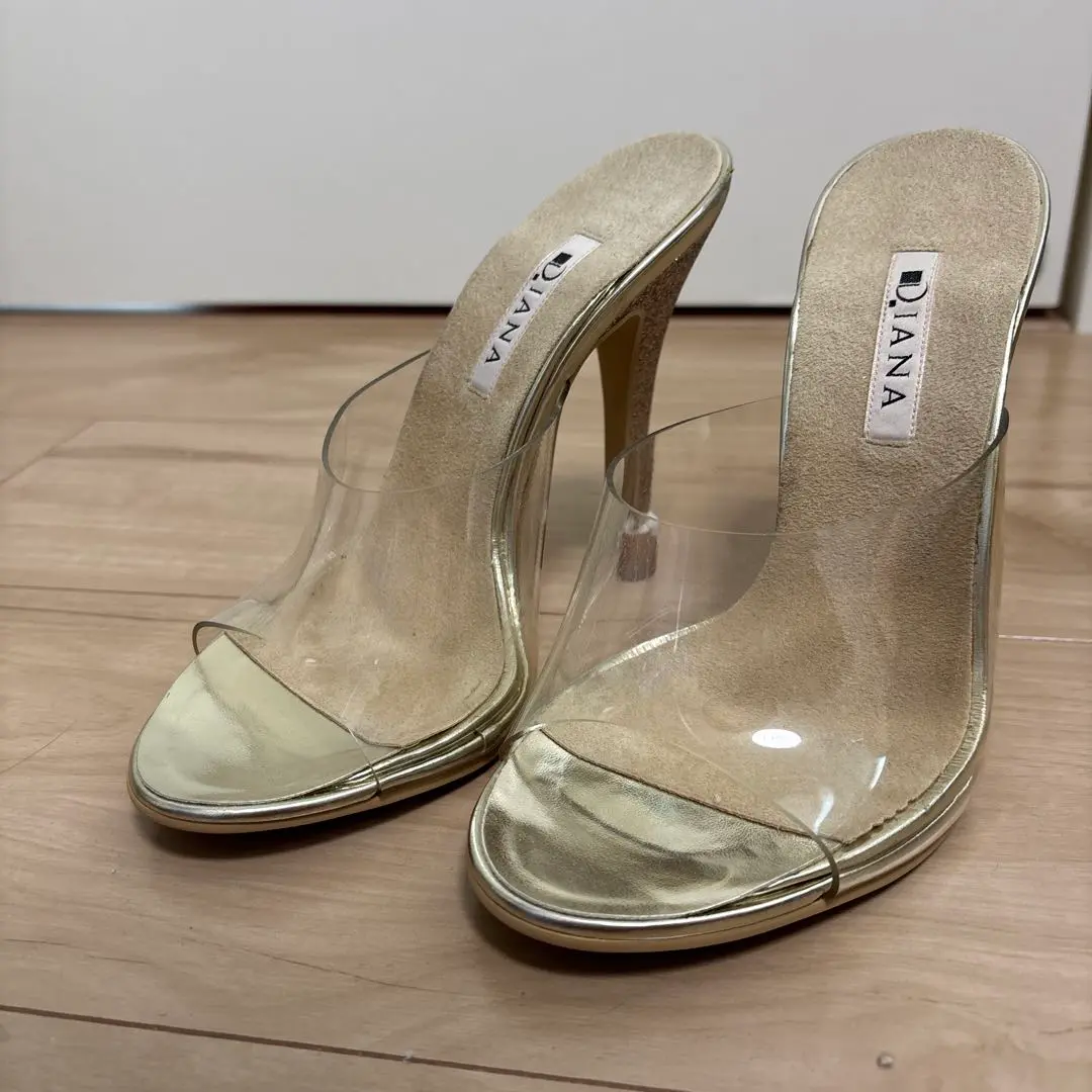 D'IANA JBBFクリアシルバーハイヒールミュール 靴・バッグのダイアナ通販サイト ｜ dianashoes.comからの