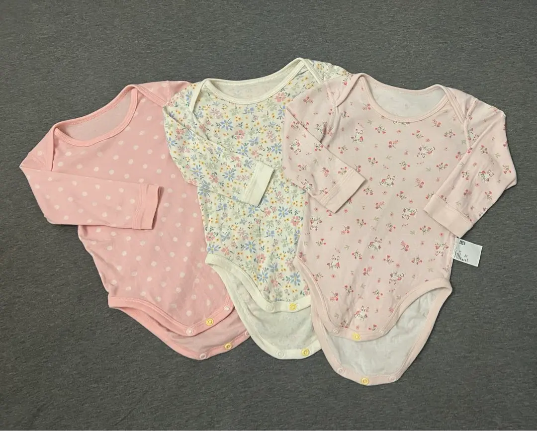 UNIQLO 連身衣3件組 80 的縮圖