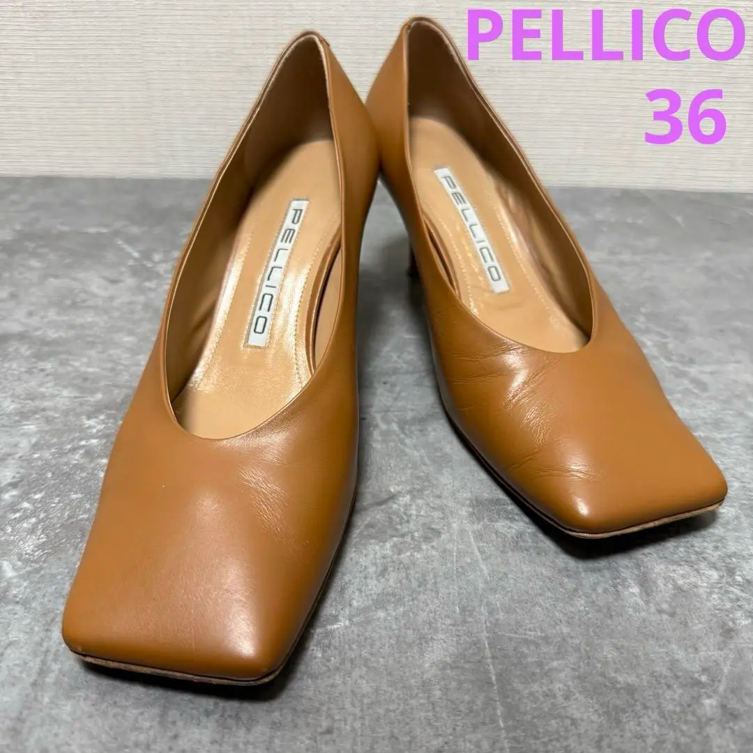 美品 PELLICO MILENA ミレナ パンプス ダークブラウン 36 極美品 PELLICO MILENA ミレナ パンプス ダークブラウン 36