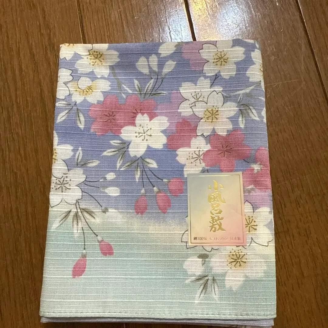 Thumbnail of Cherry blossom patterned furoshiki (wrapping cloth) - Blue/Pink