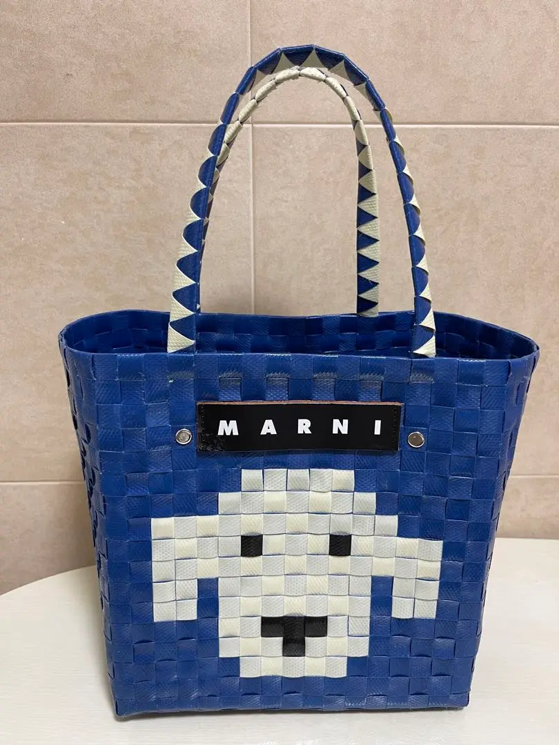 マルニ MARNI かごバッグ 犬イヌ エクリュ(ソフトベージュドッグ) MARNI MARKET ANIMAL BASKET