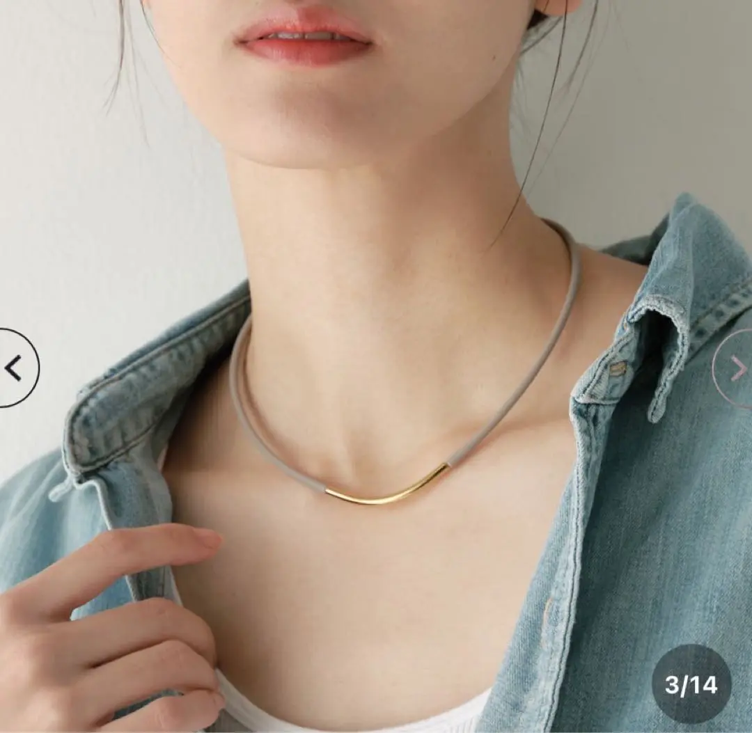 Lierrey ネックレス グレージュ　新品未使用 Lierrey初のジュエリーネックレス含む新商品4種を11月1日より