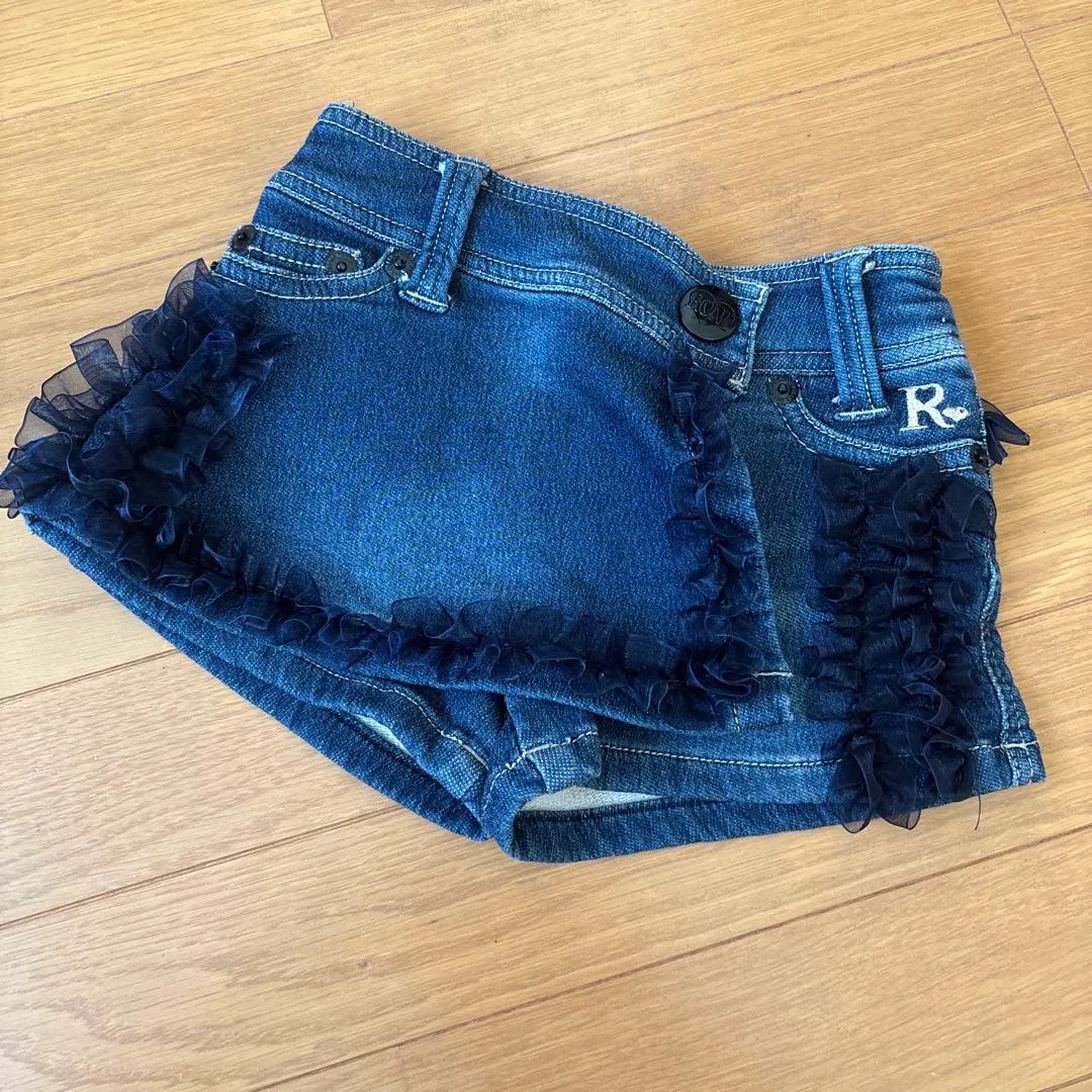Thumbnail of RONI Roni Denim Frill Shorts SS size