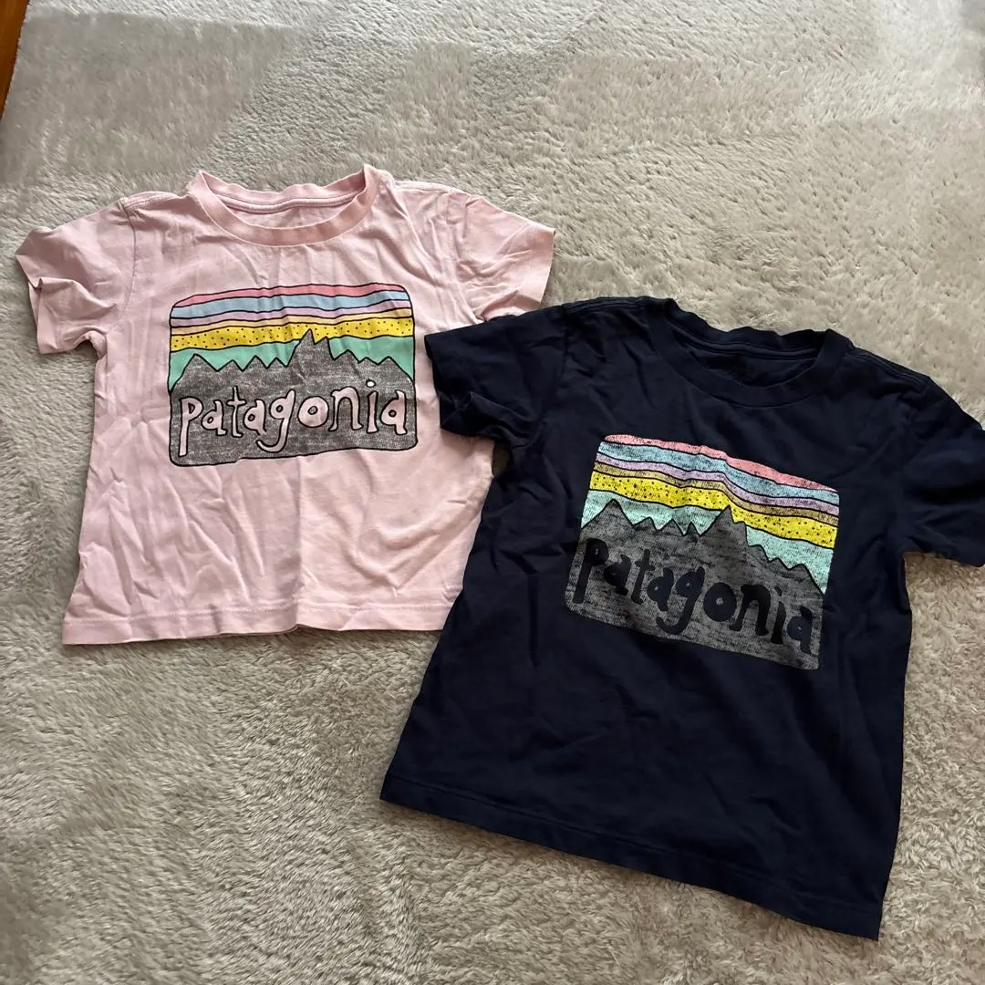 Thumbnail of Patagonia Navy and Pink T-shirt Set of 2