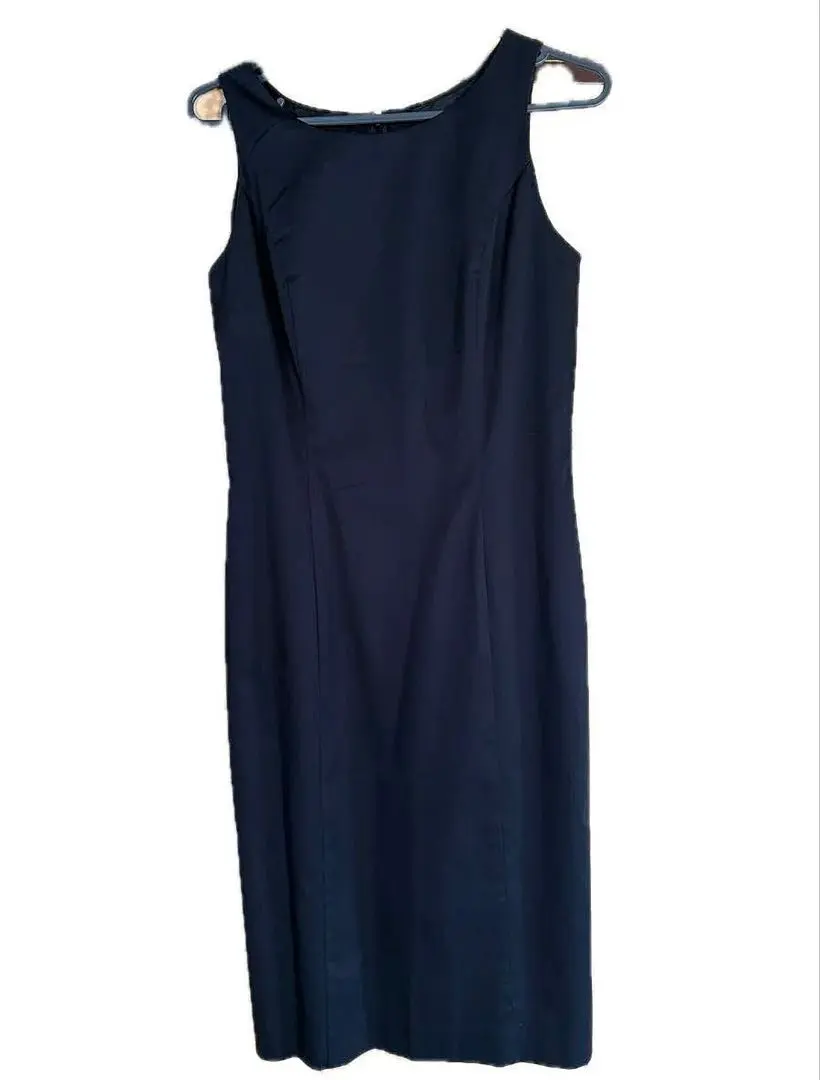 Thumbnail of INED Navy Sleeveless Knee-length Dress Size 2