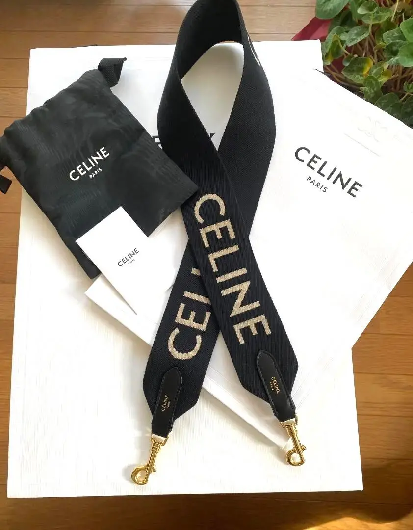 セリーヌ CELINE ジャカード ショートストラップ バッグ 現行品 グレー CELINEジャカード ショートストラップ / ウール - グレー