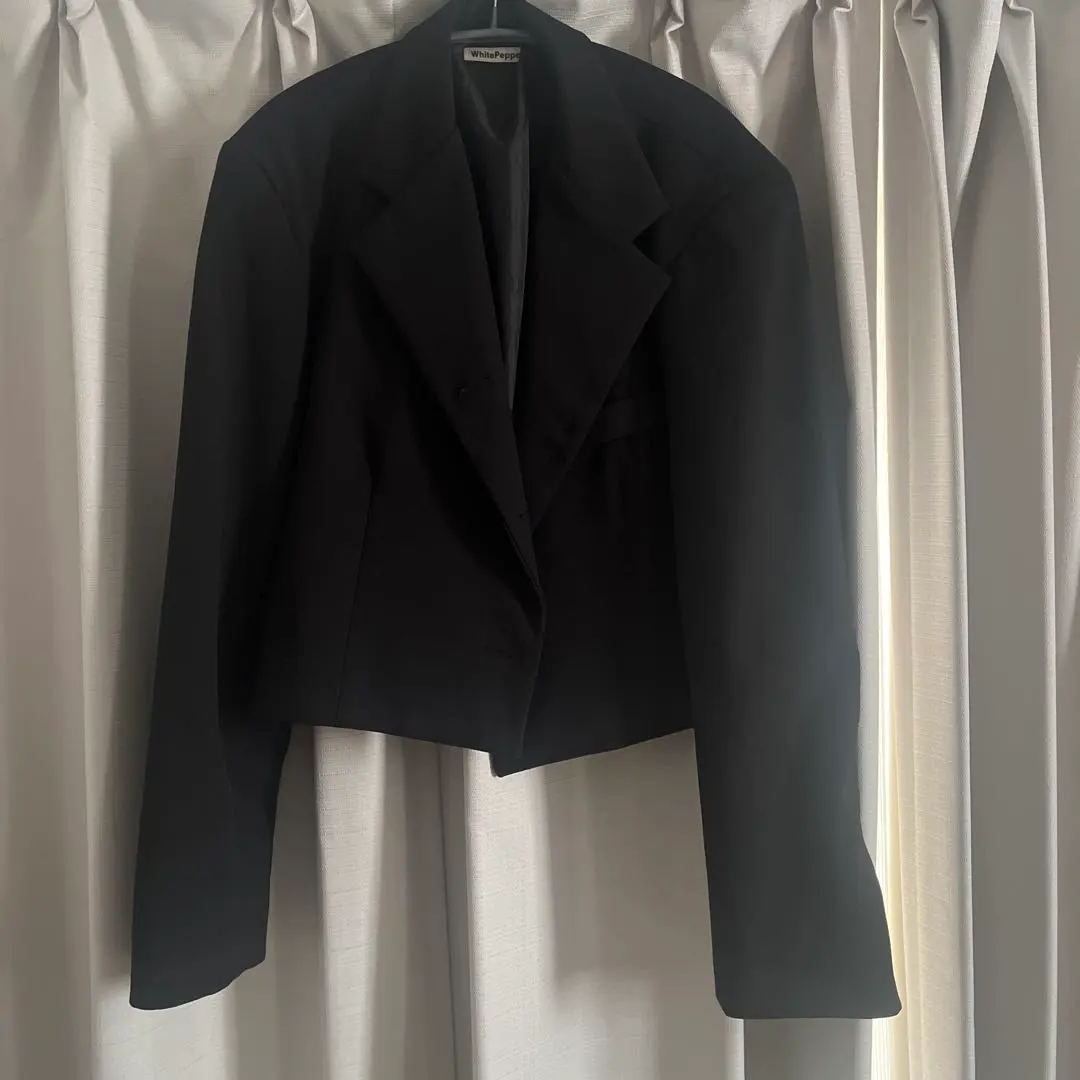 Thumbnail of WhitePepper Black Cropped Tailored Jacket