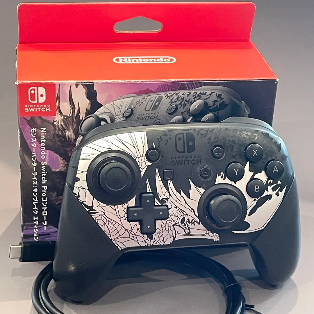 任天堂 - 新品　Nintendo Switch Proコントローラー メルゼナ　モンハン 新品未開封】モンハン サンブレイク 純正プロコン メルゼナ 限定