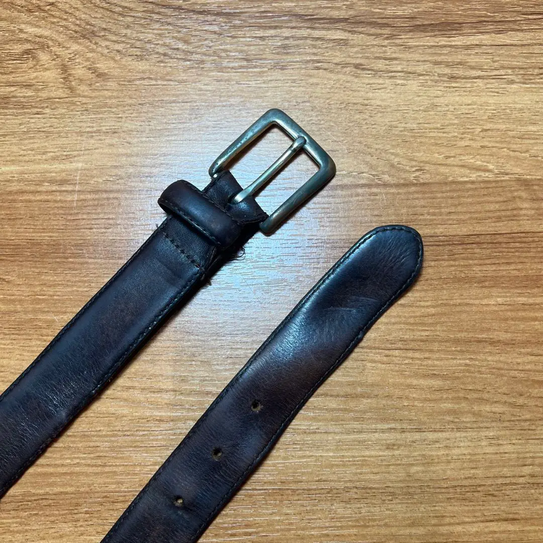 【USA製】Eddie Bauer ヴィンテージ レザーベルト ブラック 黒 高品質】 Leather Black Bauer Eddie Vintage Belt Etsy - M