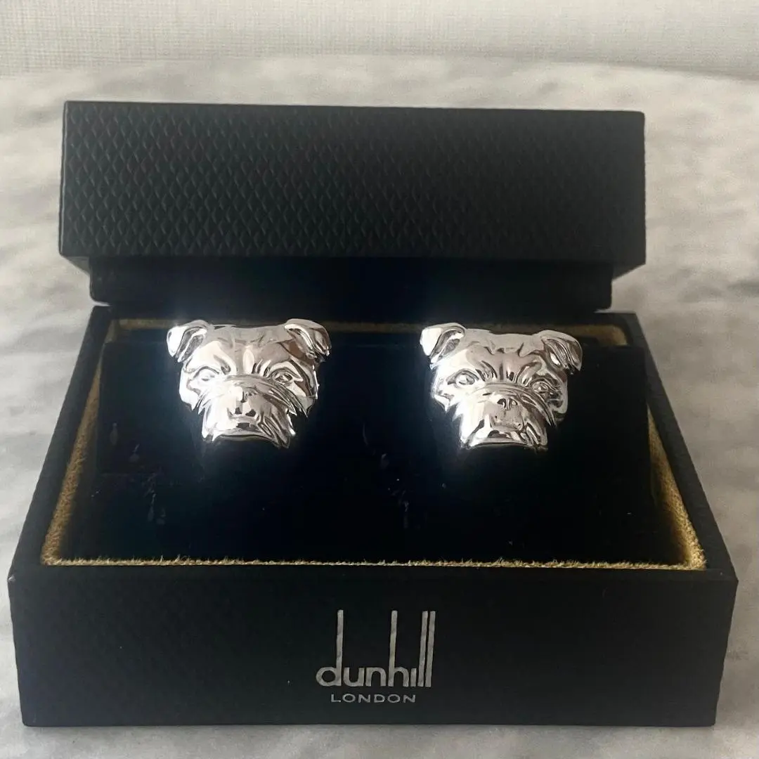 ダンヒル　ブルドッグ　カフス　シルバー dunhill ダンヒル ブルドッグ カフスボタン シルバー silver