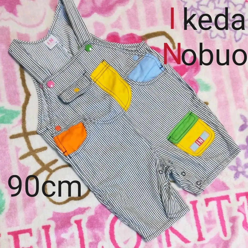 K-factory ケイファクトリー　パッチオーバーオール　池田ノブオ　80s K-factory ケイファクトリーサロペット 80年代 池田ノブオ