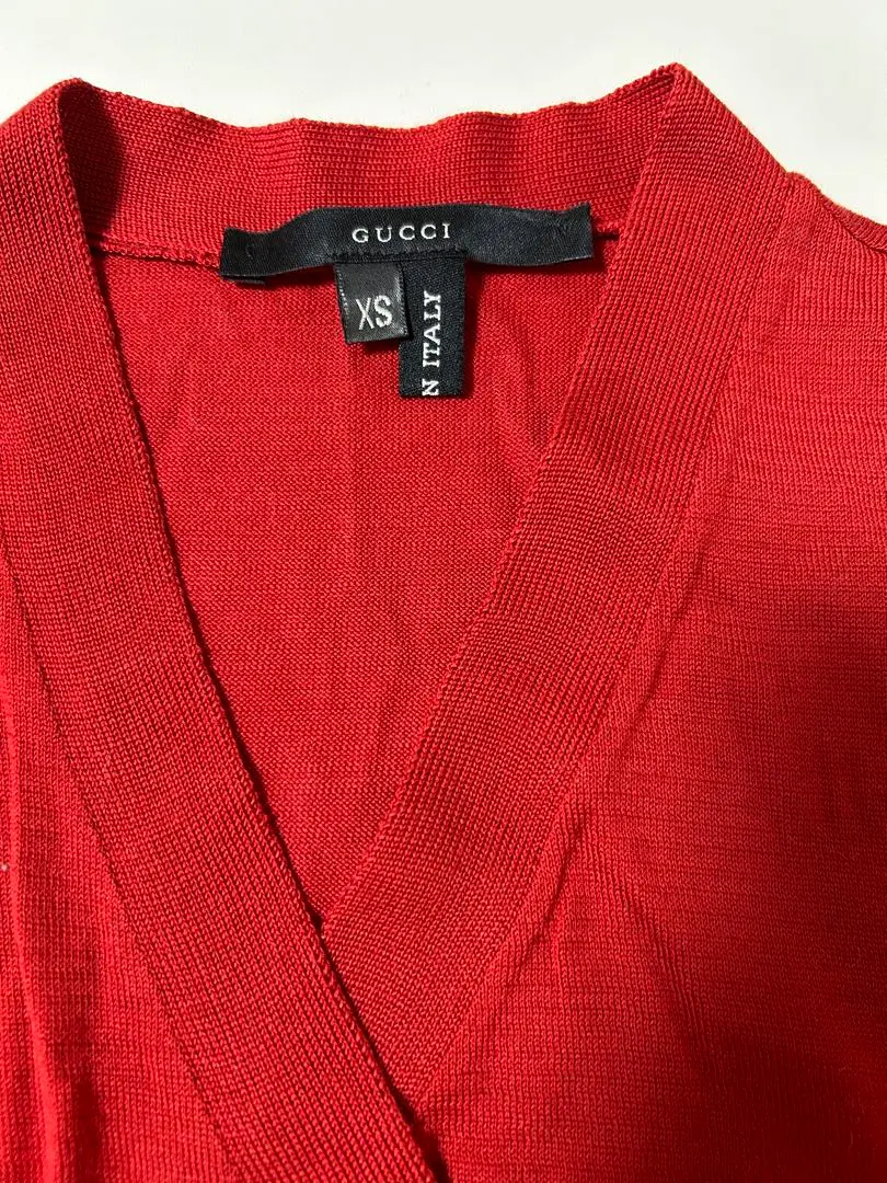 【美品】 GUCCI フリル袖 ノースリーブニット シュエリーライン Mサイズ 2025年最新】GUCCI ノースリーブの人気アイテム - メルカリ
