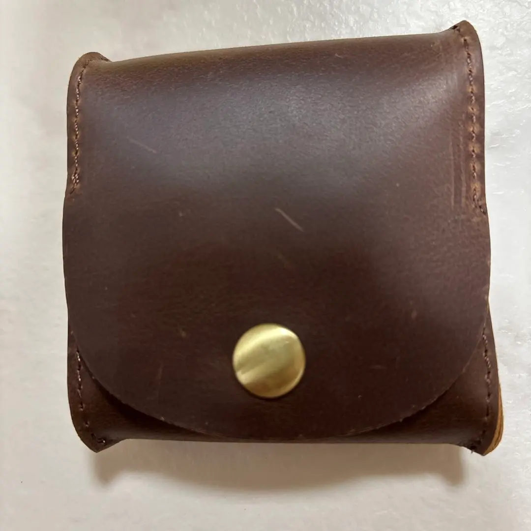 Thumbnail of Coin case, wallet, leather, leather