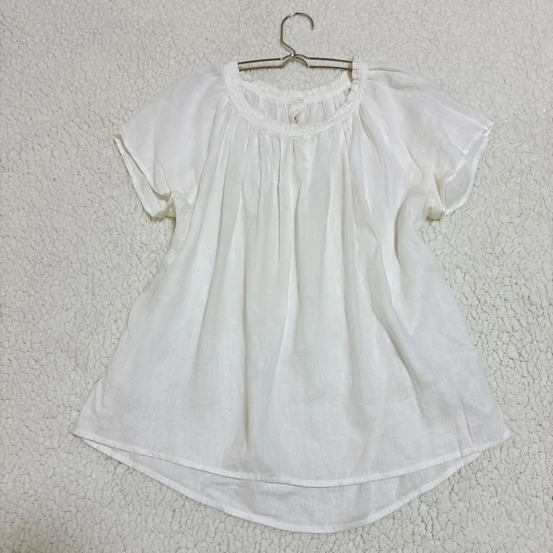 Thumbnail of ✨Special Sale✨ [DOORS] Blouse (One Size) 100% Linen Natural White