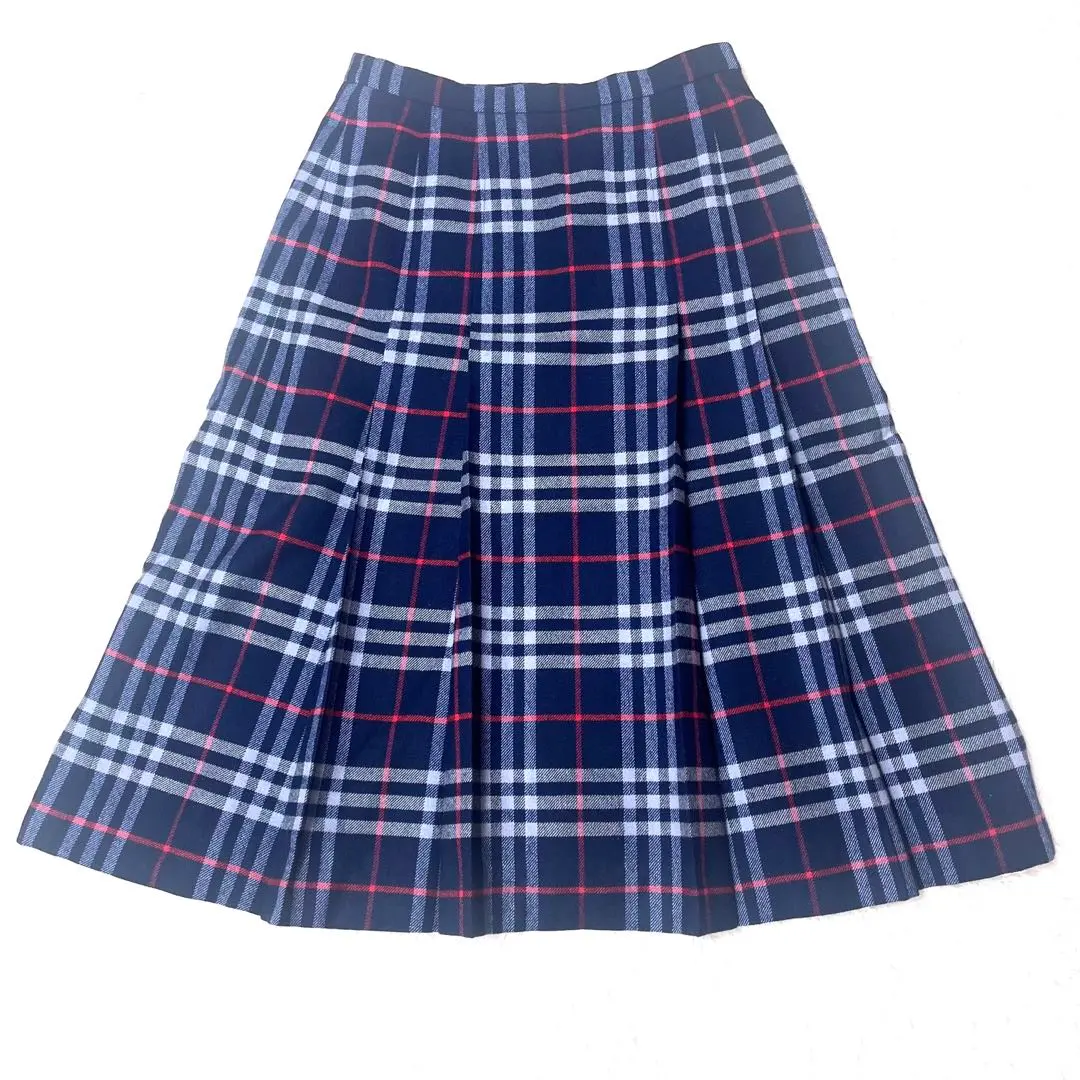 Thumbnail of Excellent Condition ☆ Burberry Pleated Long Skirt Navy Check