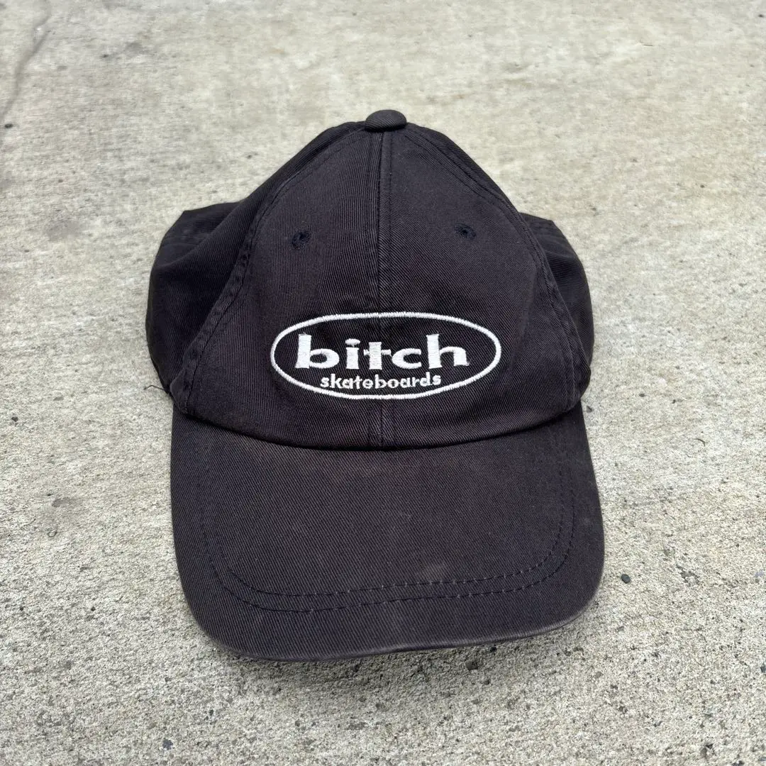 極希少 90s USA製 bitch skateboards キャップ 発禁ロゴ - メルカリ