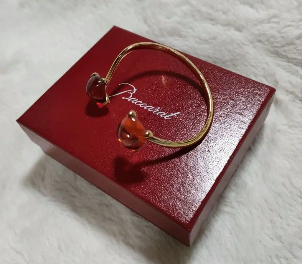 【美品✨希少】　バカラ クリスタル バングル　Baccarat ブレスレット Baccarat - バカラ コキアージュ バングル Baccarat クリスタル