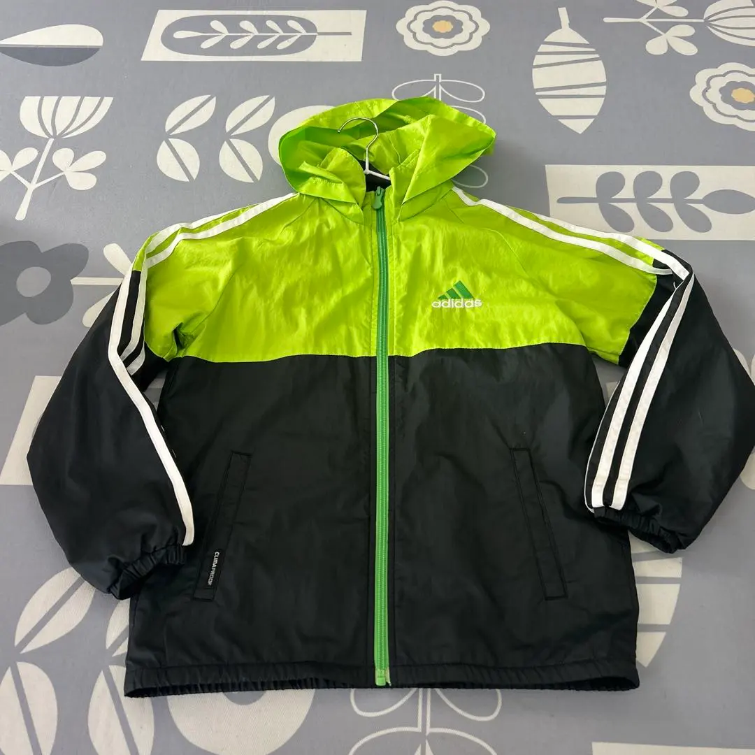 Thumbnail of Adidas hooded jacket, black/green