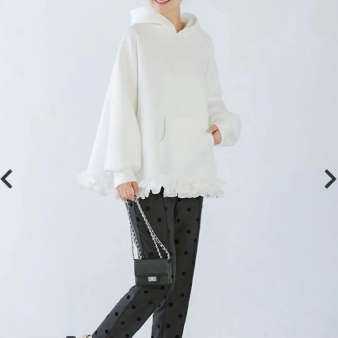 ティアードフリルパーカーブルゾン　フィットモア　neige セルフォード　好きに ティアードフリルパーカーブルゾンフィットモアneige セル