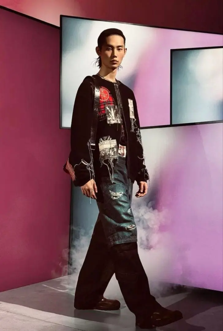 【全新未使用】ZARA 拼布提花針織外套 ANDERSSON BELL 的縮圖