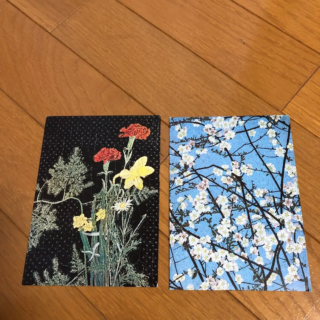 山下清　砂丘　石版画　直筆サイン レア 山下清直筆サイン入り（両方）ポストカード2枚