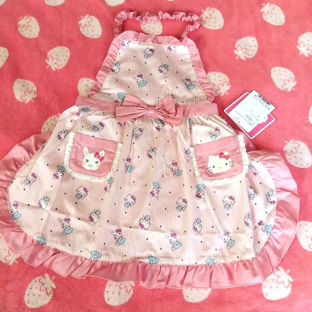 クーラクール♡サンリオエプロンワンピース♡100センチ 新品セット クーラクール サンリオ マイメロディ コラボ エプロン