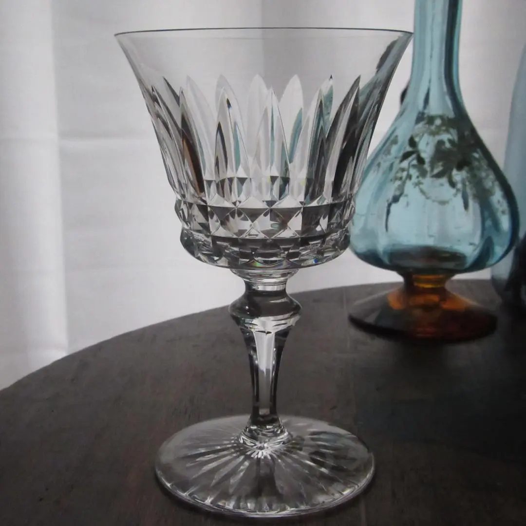 ■オールドバカラ BACCARAT ピカデリー　14cm　フットスターカット#1 希少アンティークバカラ製フランスのリキュールショットグラス