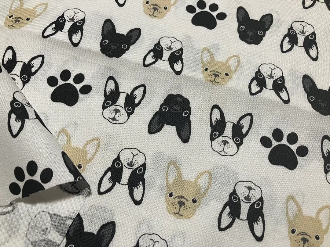 Thumbnail of French Bulldog Pattern Fabric - Lots of them! For kindergarten/school preparation, handmade