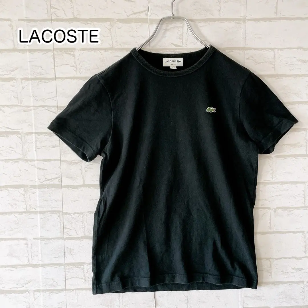 Thumbnail of LACOSTE Lacoste Crew Neck Short Sleeve T-shirt (XS) Black Crocodile Logo Classic