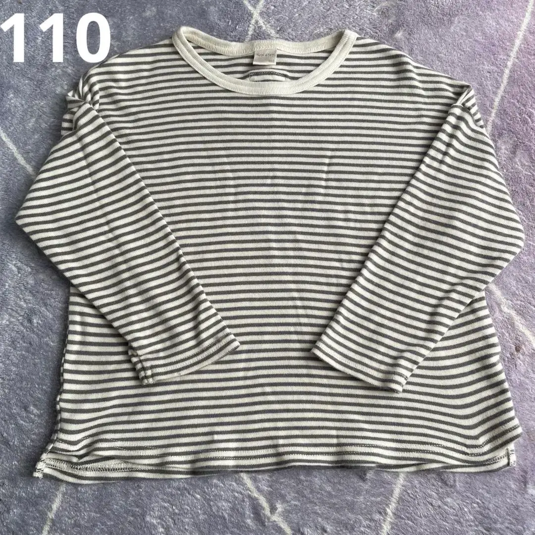 Thumbnail of tete a tete Border Long Sleeve Cut and Sewn T-shirt 110cm