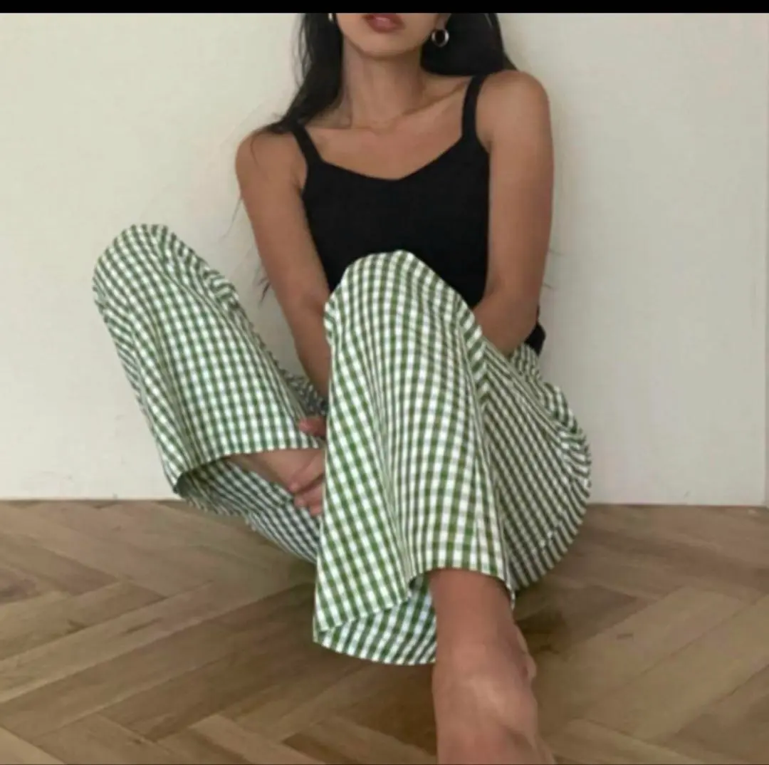 ECO FABRIC ギンガムチェックルーズシャツ Searoomlynn ECO FABRICギンガムチェックルーズシャツ