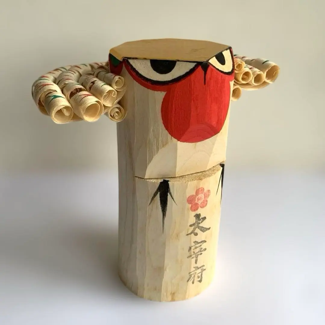 郷土玩具　熊本　登立天満宮　ウソ鳥(特大) 作者:水野精一 郷土玩具 熊本登立天満宮ウソ鳥(特大) 作者:水野清一