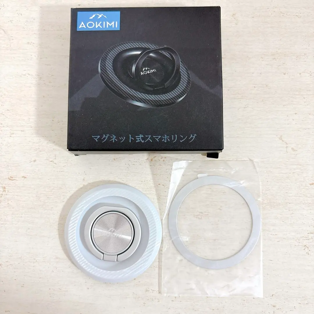 手機環 MagSafe 磁吸式 支架環 白色 的縮圖
