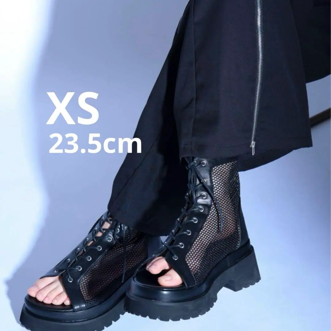 『新品未使用』Ellno Loset メッシュブーツサンダル L サイズ Ellno Loset（エルノロゼット）の「メッシュブーツサンダル