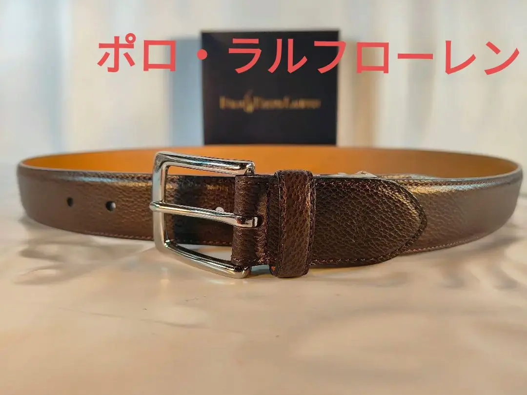 Vintage PRL Polo Ralph Lauren 高級レザーベルト Vintage】POLO RALPH LAUREN 高級厚本革