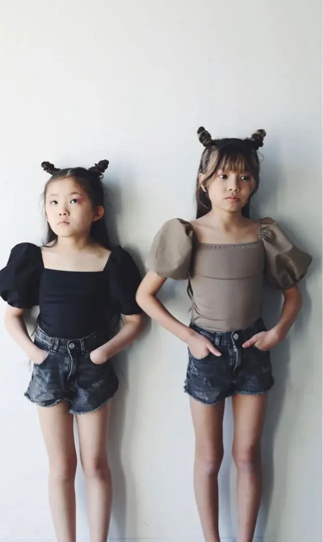 キッズ水着　　TOIRO. LITTLE EMMA 楽天市場】フリルが可愛い女の子トップス&チェック柄水着3点