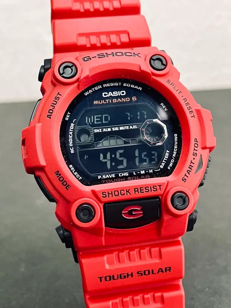 時計 G-SHOCK GW7900RD BurningRed GW7900-1 | Digital Black Men's Watch G-SHOCK | CASIO