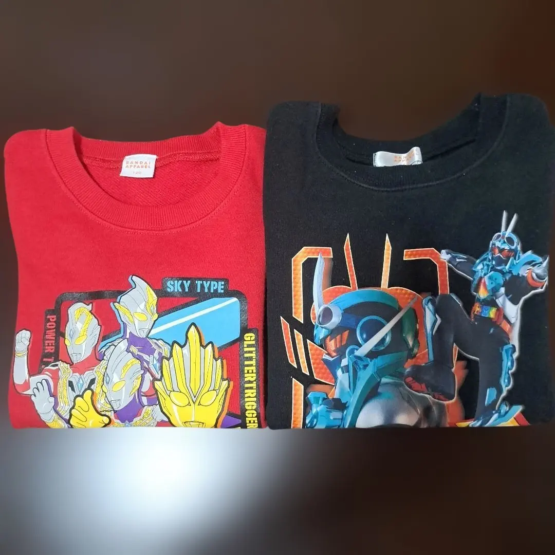 Thumbnail of Ultraman & Kamen Rider & Sentai Sweatshirt Set of 2, Size 120
