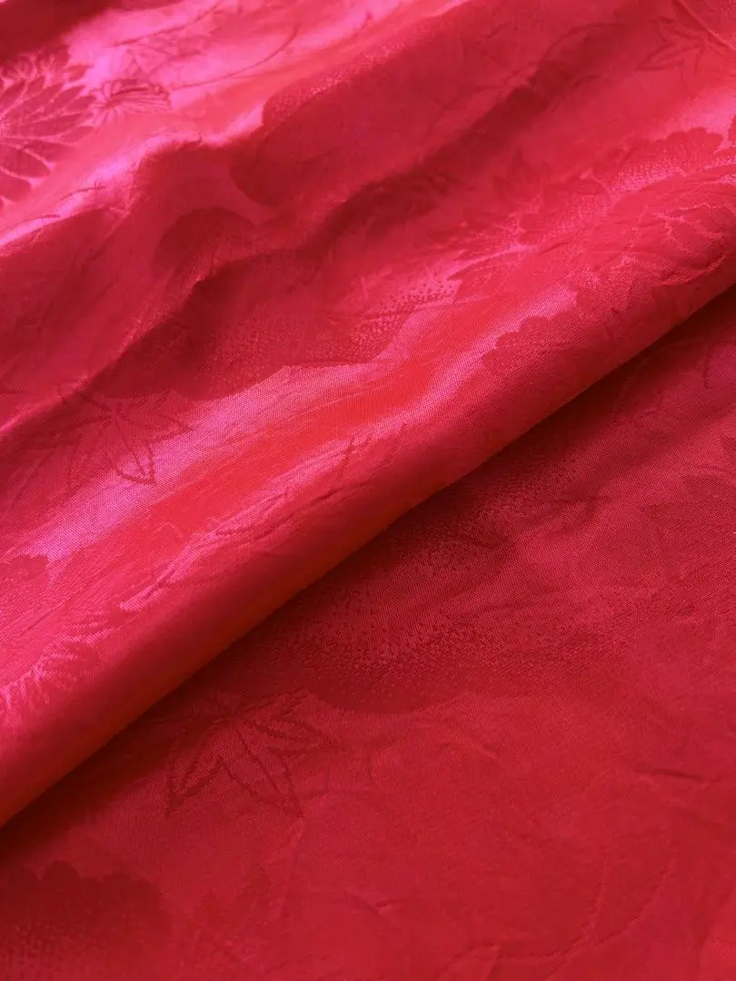 Thumbnail of Scraps of Juban (undershirt), red, 1 piece, D262