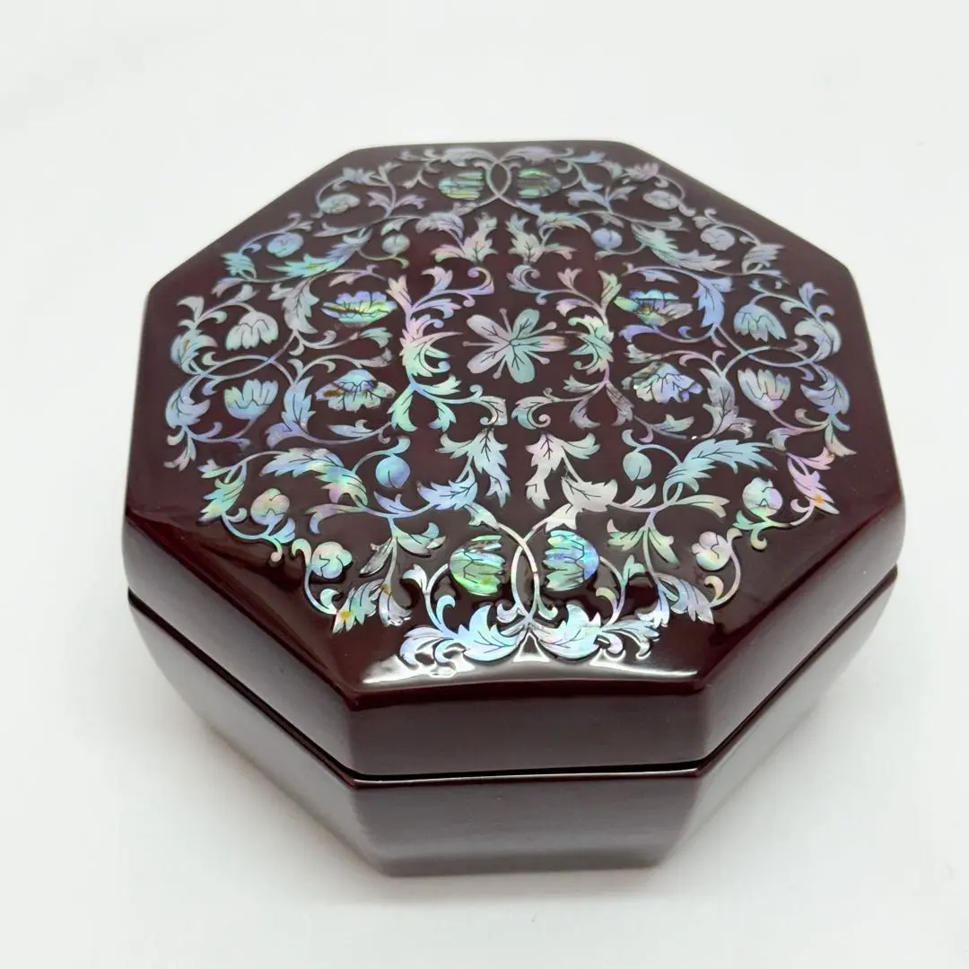 若狭塗　螺鈿細工　桜の菓子鉢　金箔　貝　木製　骨董　伝統工芸品 若狭塗 螺鈿細工 桜の菓子鉢 金箔 貝 木製 骨董 伝統工芸品